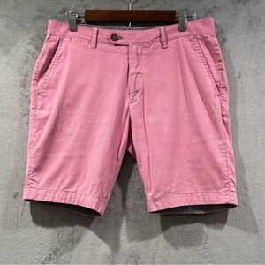 Ted Baker London Pink Shorts Mens Size 32 Regular Flat Front Chino Preppy Golf